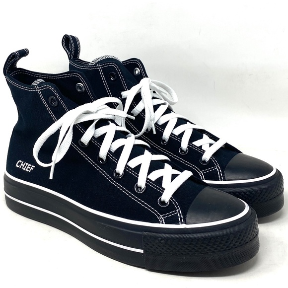 Converse Ctas Lift Platform High Skate Shoes Women's Black Canvas Custom 172580C - Picture 2 of 10